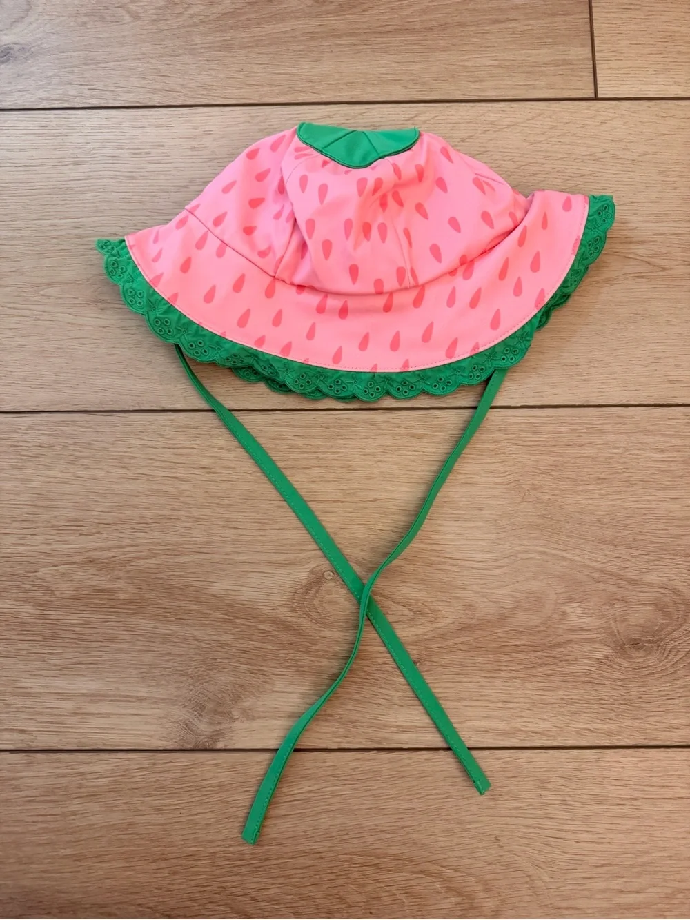 The Beaufort Bonnet Company Pink & Green watermelon Bow Sun Hat